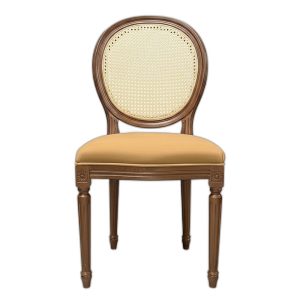 Lỗi 404 Ghế Louis lưng mây không tay gỗ cao su bọc vải nhung