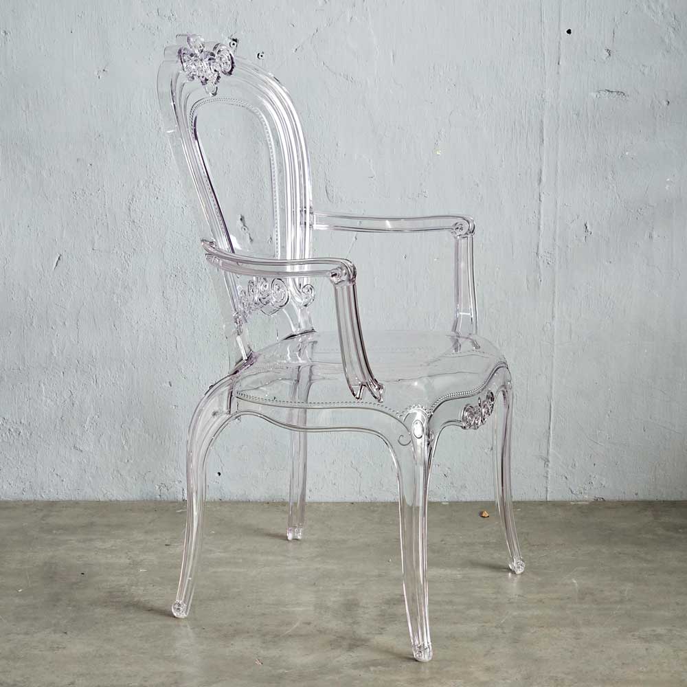 Ghế nhựa trong suốt cao cấp có tay vịn Ghế nhựa trong suốt cao cấp có tay vịn - hình 1