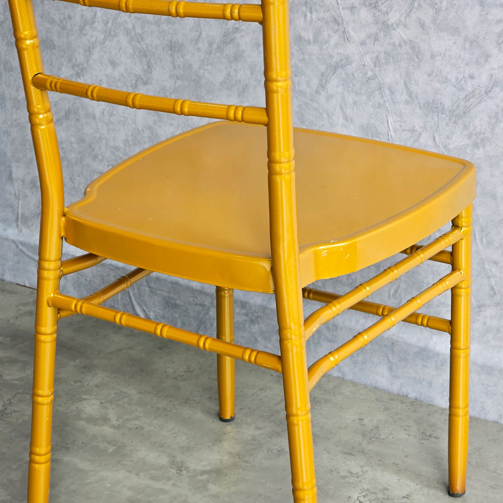 Ghế sắt Chiavari (Chivas) gân đốt trúc sơn tĩnh điện Ghế sắt Chiavari (Chivas) gân đốt trúc sơn tĩnh điện - hình 4