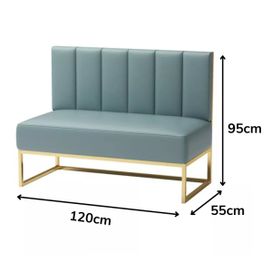Ghế sofa băng 1m2 khung sắt nệm bọc simili SFB68072 - hình 1