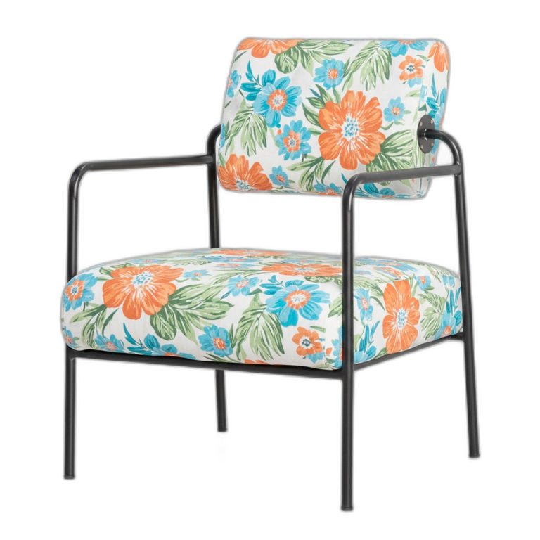 Trang chủ Ghế sofa đơn bọc da vải họa tiết GSD68103