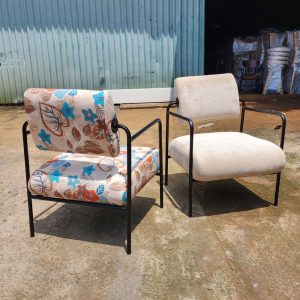 Ghế sofa đơn bọc da vải họa tiết GSD68103 - hình 1