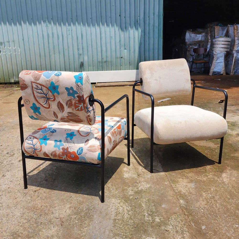 Ghế sofa đơn bọc da vải họa tiết GSD68103 Ghế sofa đơn bọc da vải họa tiết GSD68103 - hình 1