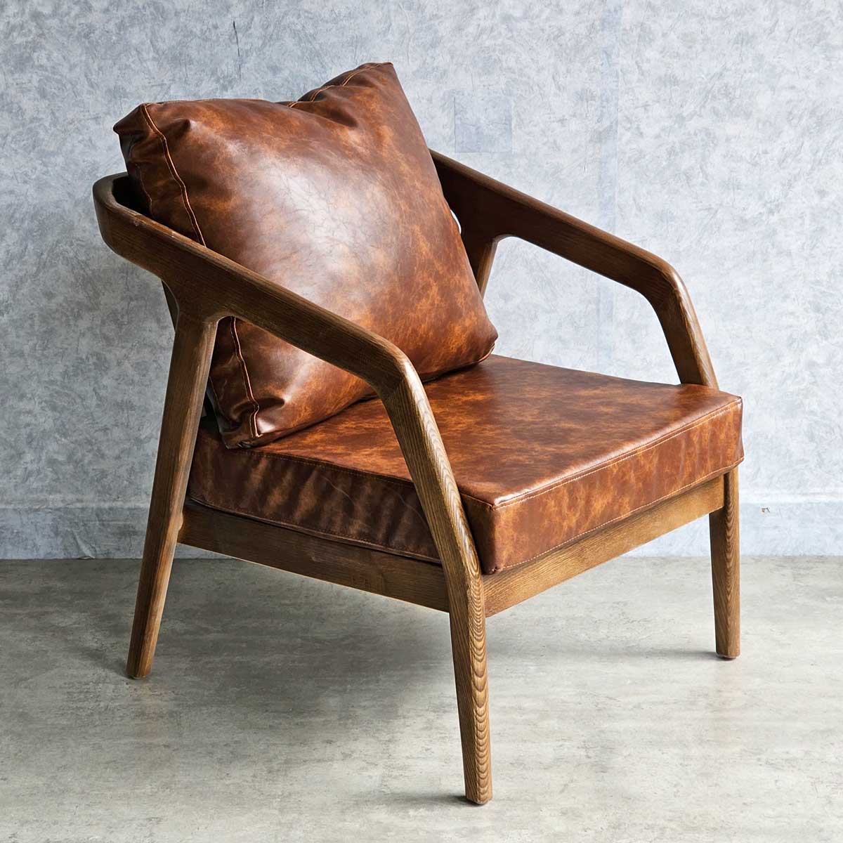 Ghế sofa đơn Kana khung gỗ Ash nệm simili GSD68061 Ghế sofa đơn Kana khung gỗ Ash nệm simili GSD68061 - hình 2