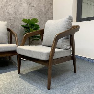 Ghế sofa đơn Kana nệm vải khung gỗ GSD68058 - hình 1