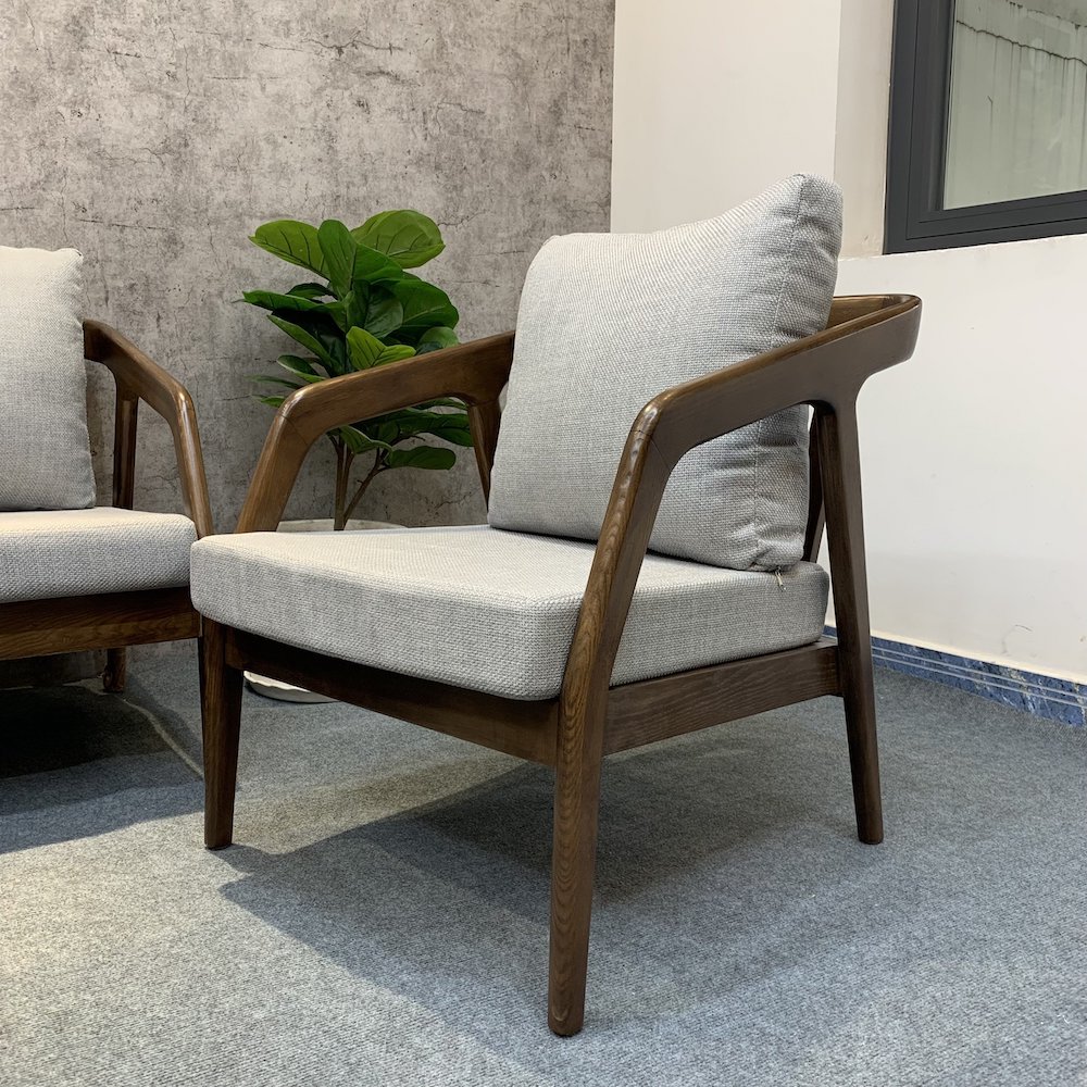 Ghế sofa đơn Kana nệm vải khung gỗ GSD68058 Ghế sofa đơn Kana nệm vải khung gỗ GSD68058 - hình 1