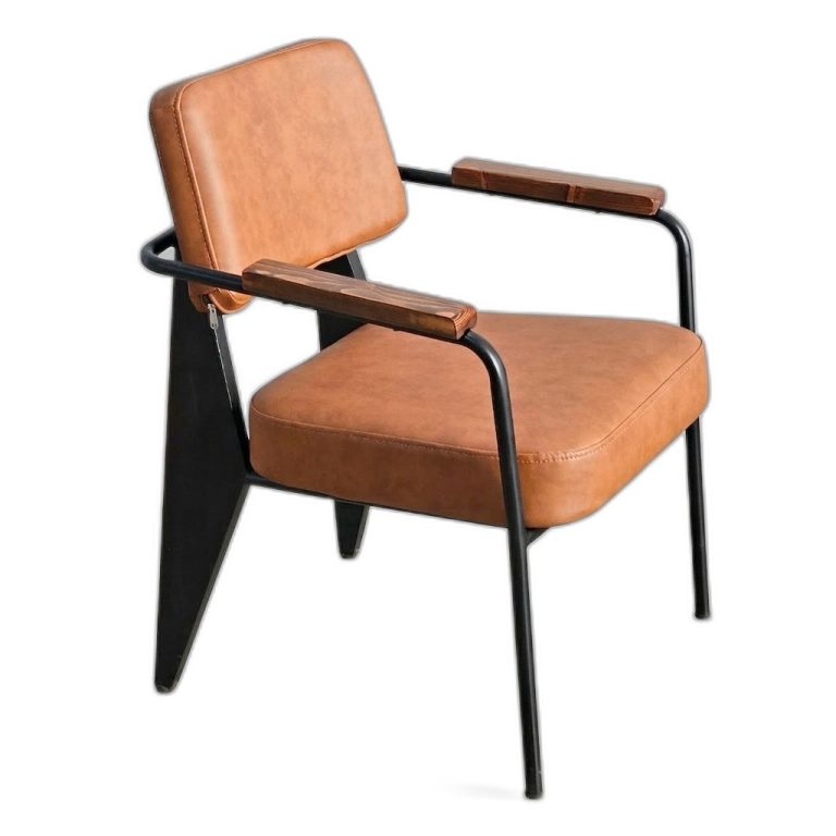 Trang chủ Ghế sofa đơn nệm nâu tay viền gỗ sang trọng GSD68028