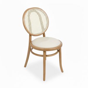 Ghế Thonet mặt trăng khung gỗ tần bì Ash lưng lưới - hình 1