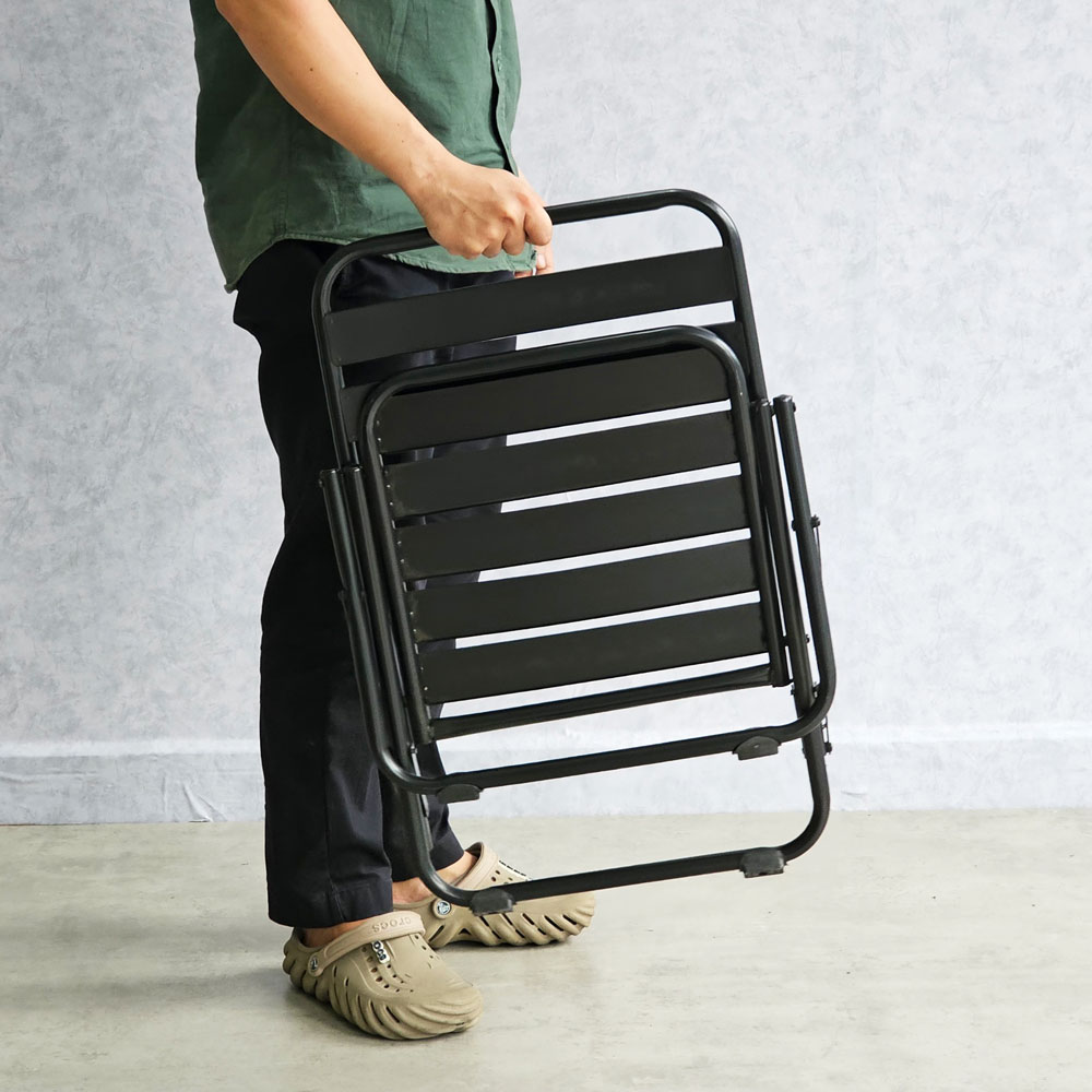 Ghế trà chanh gấp gọn cắt rãnh bằng sắt sơn tĩnh điên Ghế trà chanh gấp gọn cắt rãnh bằng sắt sơn tĩnh điên - hình 4