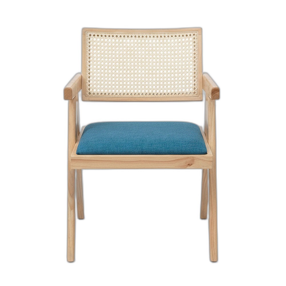 Ghế V-Leg có tay nệm bọc vải gỗ Ash Ghế V-Leg có tay nệm bọc vải gỗ Ash