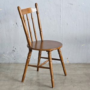 Ghế Windsor 6 nan mặt tròn gỗ cao su - hình 1