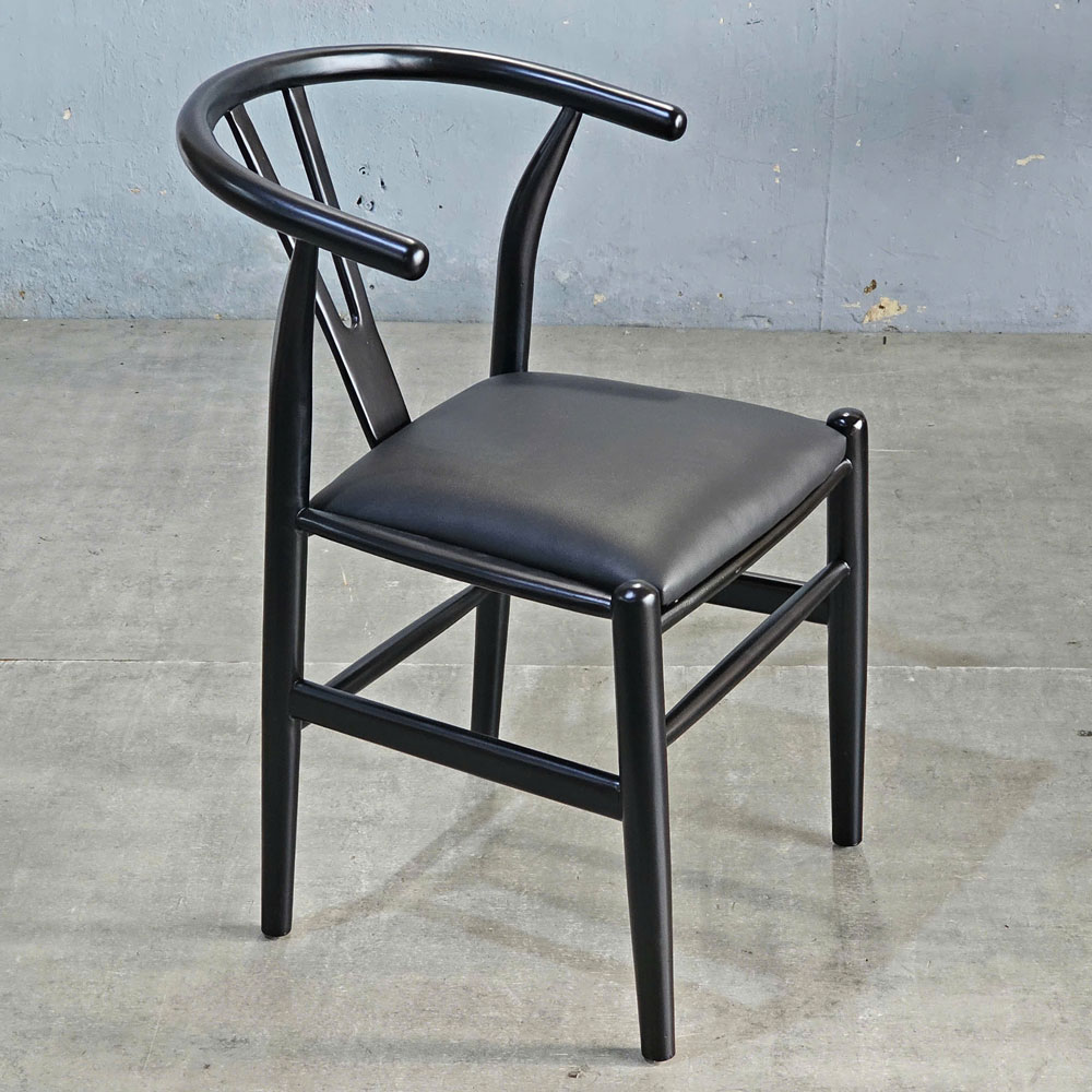 Ghế Wishbon bọc nệm khung gỗ cao su Ghế Wishbon bọc nệm khung gỗ cao su - hình 3