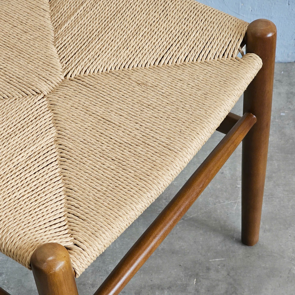 Ghế Wishbon đan dây gỗ cao su Ghế Wishbon đan dây gỗ cao su - hình 2