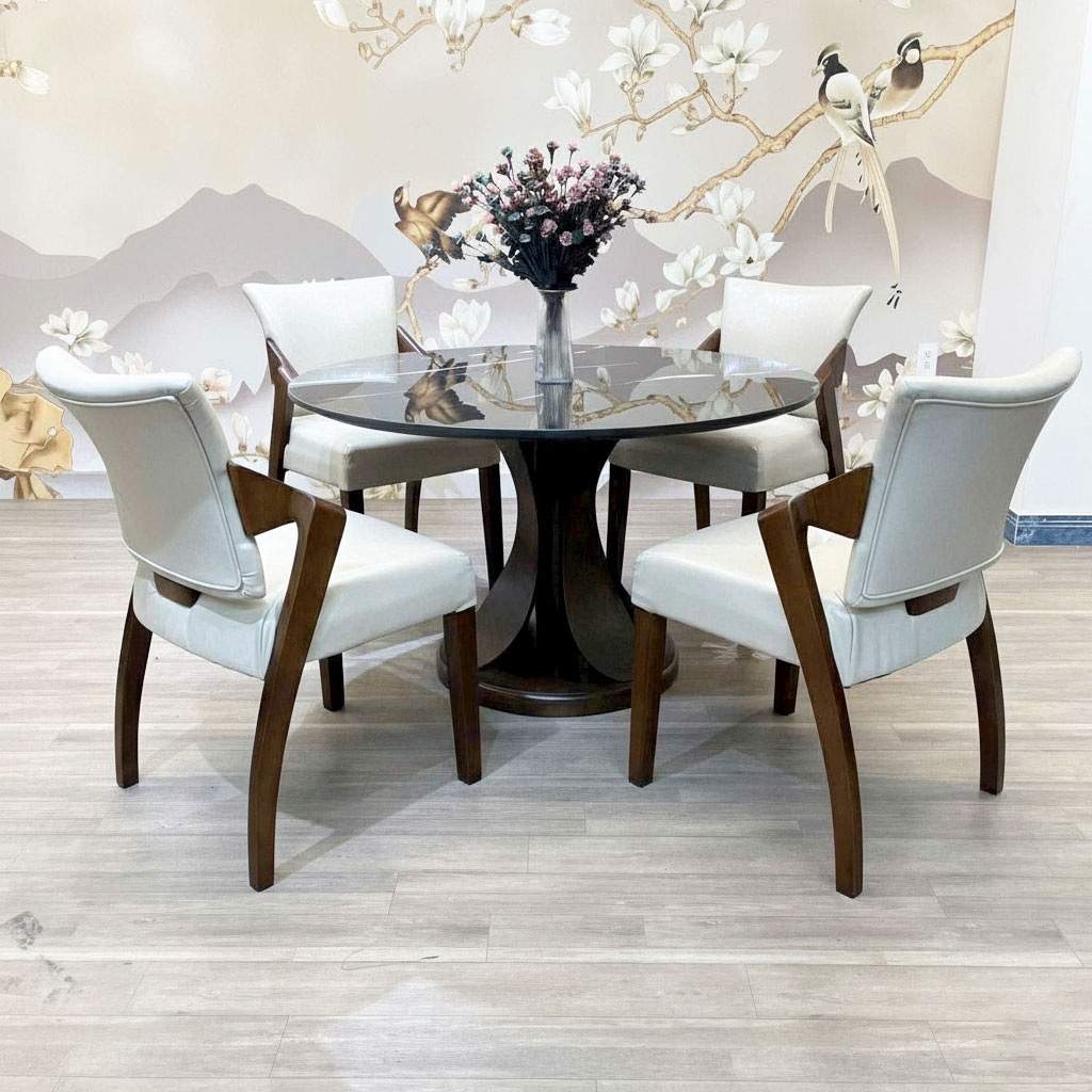 Ghế Wooden gỗ tần bì bọc da simili Ghế Wooden gỗ tần bì bọc da simili - hình 4