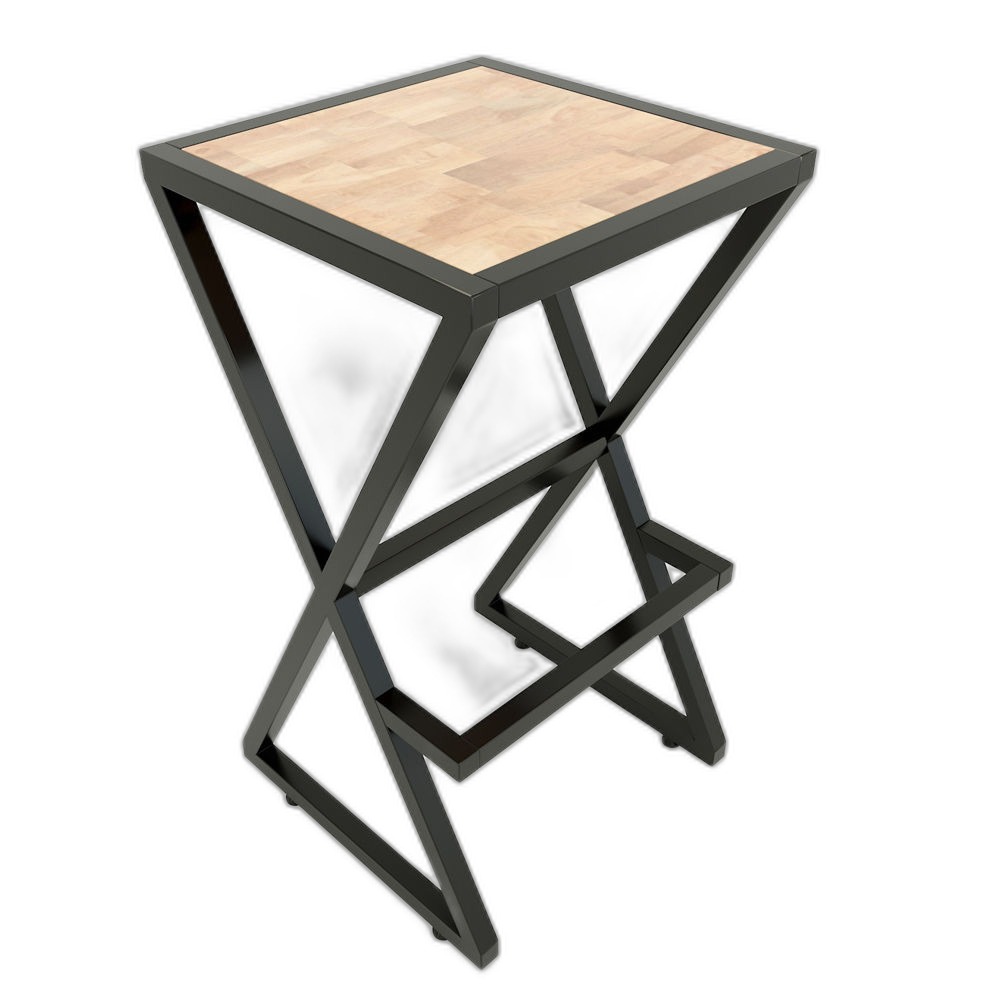 Ghế XBar khung sắt gỗ không lưng ( 40x40x75cm) - G Ghế XBar khung sắt gỗ không lưng ( 40x40x75cm) - G