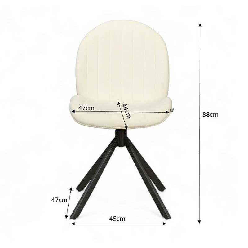 Ghế xoay cố định bọc vải nhung chân sắt Ghế xoay cố định bọc vải nhung chân sắt - hình 5