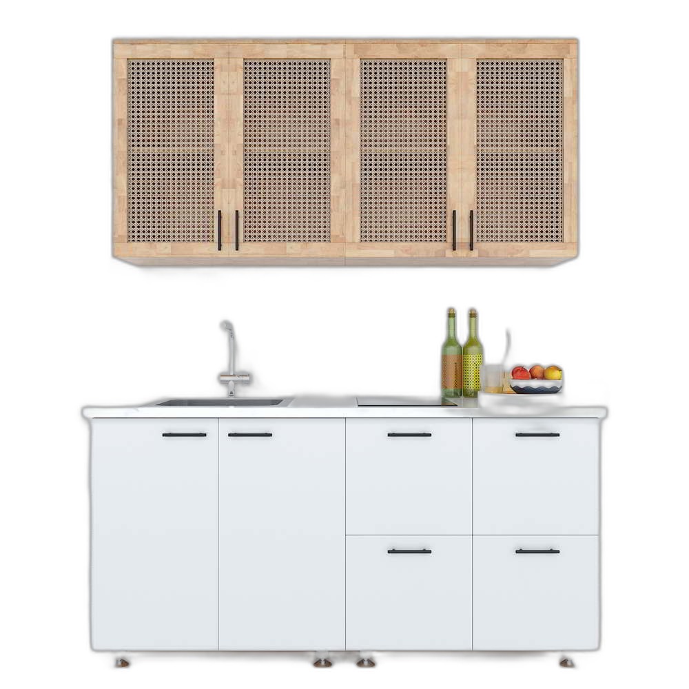 Hệ tủ bếp mini hiện đại 1m6 nhiều ngăn gỗ cao su chống ẩm Hệ tủ bếp mini hiện đại 1m6 nhiều ngăn gỗ cao su chống ẩm