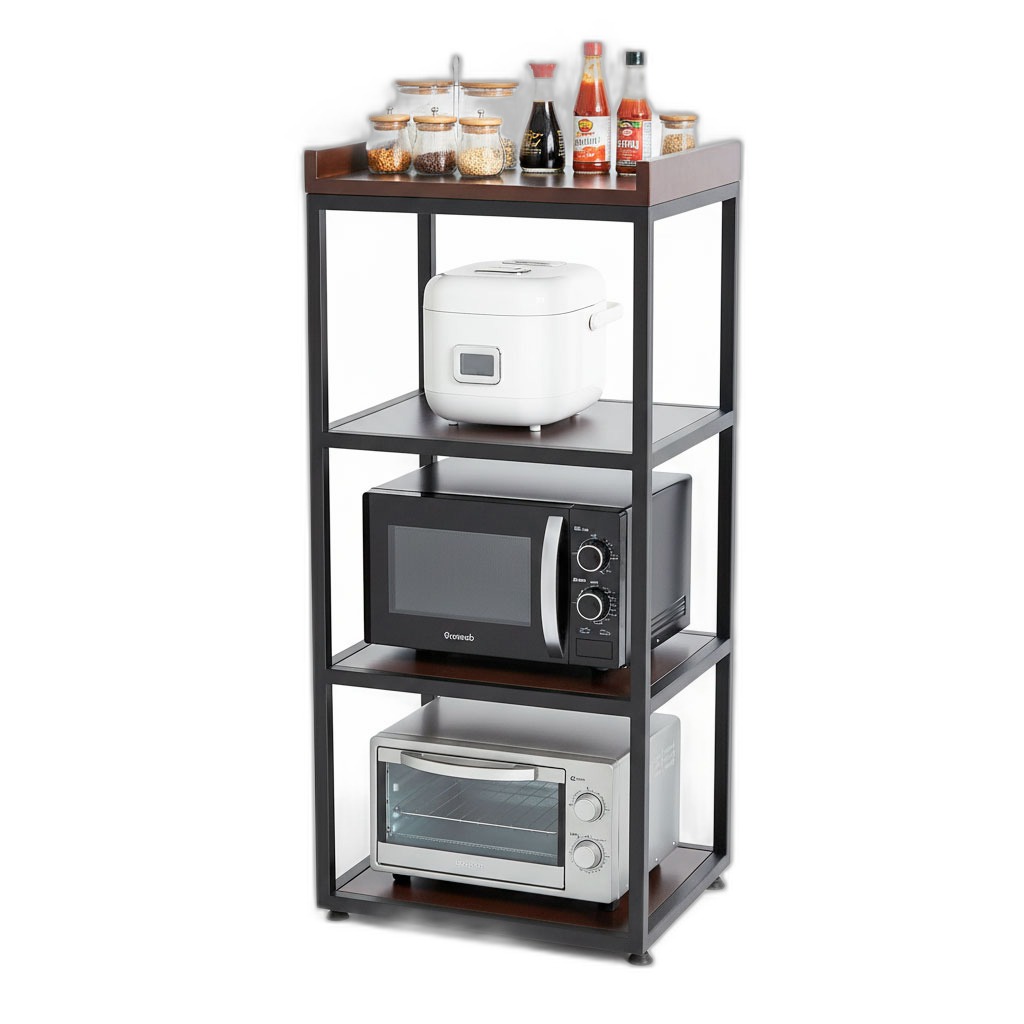 Kệ bếp 4 tầng 45x35x95cm gỗ cao su Kệ bếp 4 tầng 45x35x95cm gỗ cao su