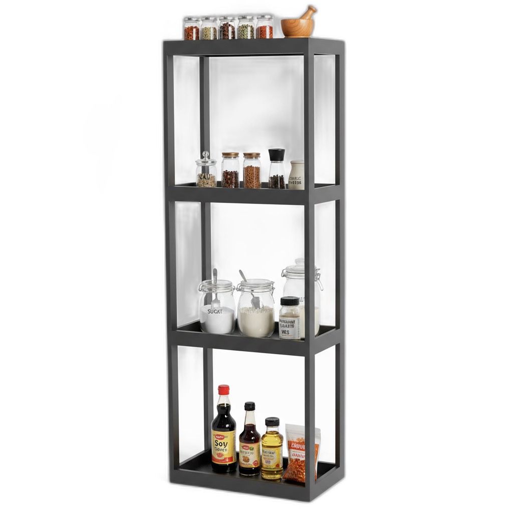 Kệ bếp 4 tầng 54x34x159cm gỗ cao su Kệ bếp 4 tầng 54x34x159cm gỗ cao su
