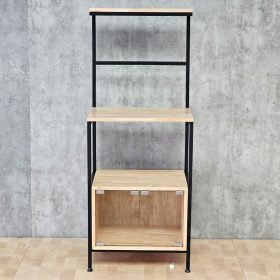 Kệ bếp 55x40x140cm gỗ cao su - hình 1