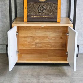 Kệ bếp đa năng 60x40x115cm gỗ cao su - hình 1