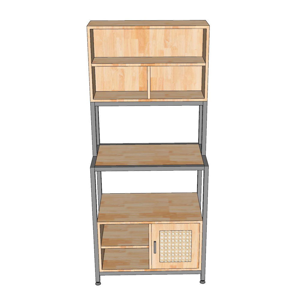 Kệ bếp đa năng 70x40x160cm gỗ cao su Kệ bếp đa năng 70x40x160cm gỗ cao su - hình 5