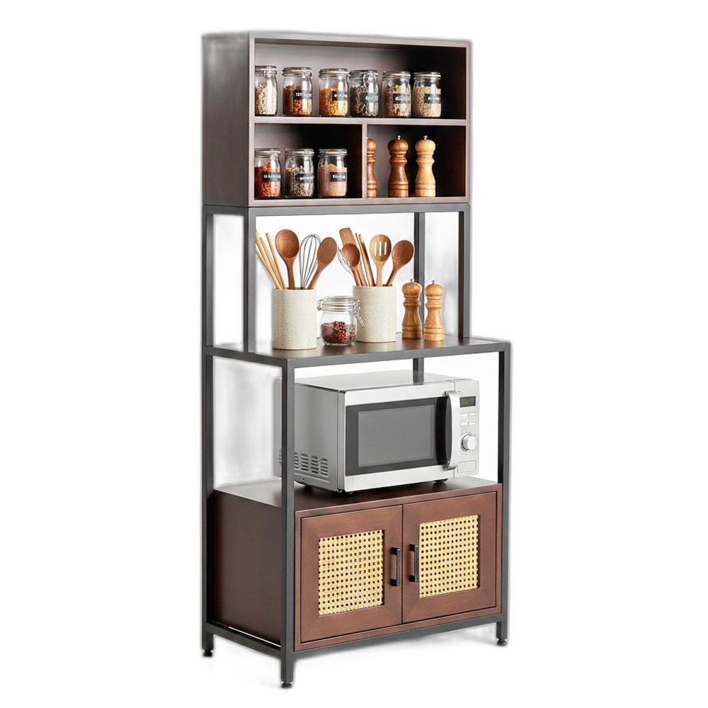 Kệ bếp đa năng 75x40x165cm gỗ cao su Kệ bếp đa năng 75x40x165cm gỗ cao su