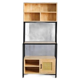 Kệ bếp đa năng 80x40x160cm gỗ cao su