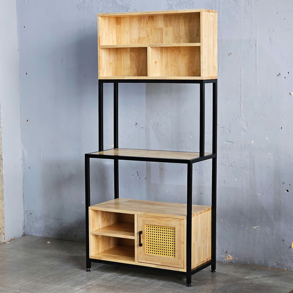 Kệ bếp đa năng 80x40x160cm gỗ cao su Kệ bếp đa năng 80x40x160cm gỗ cao su - hình 1