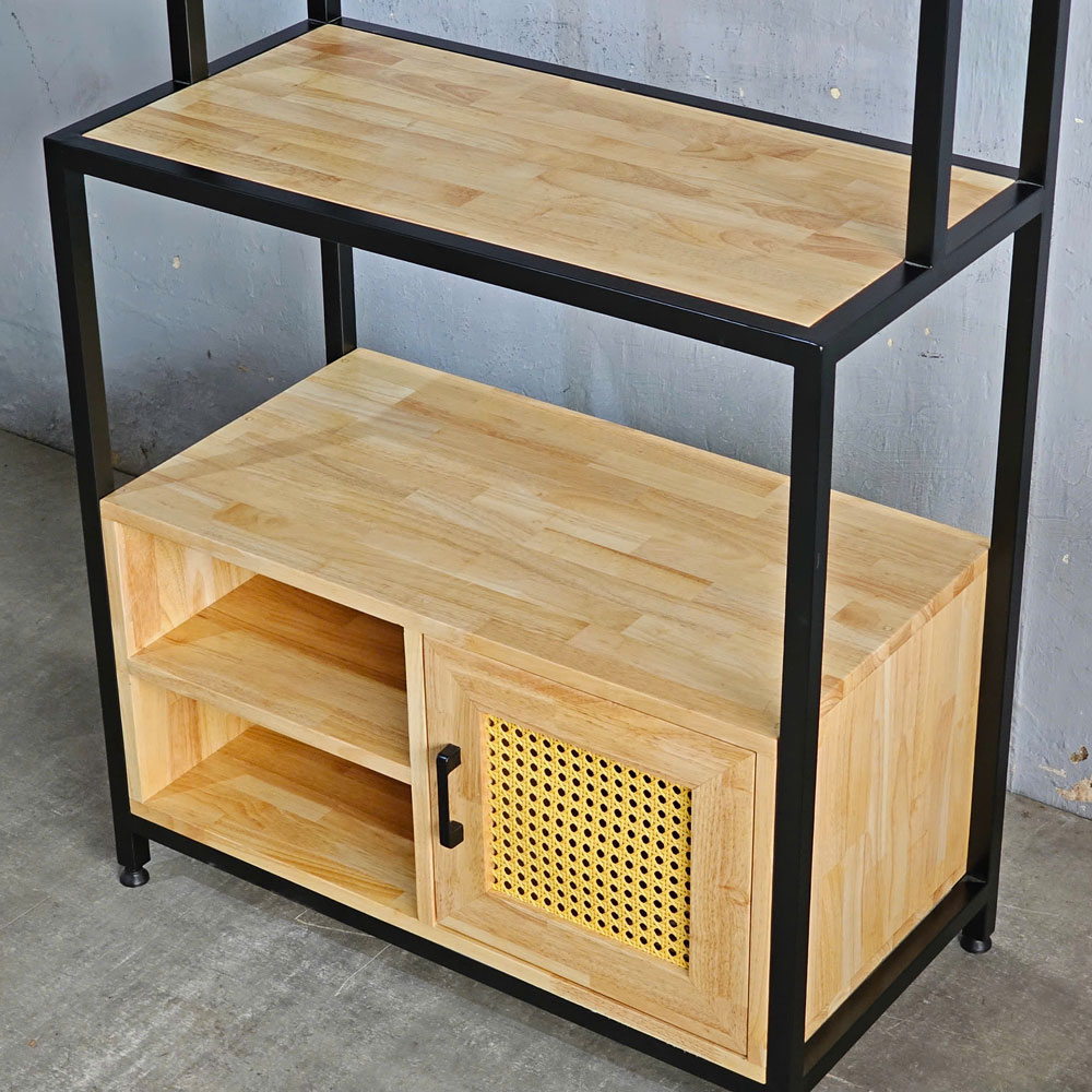 Kệ bếp đa năng 80x40x160cm gỗ cao su Kệ bếp đa năng 80x40x160cm gỗ cao su - hình 3
