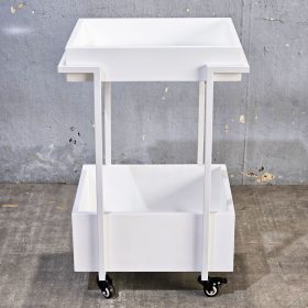 Kệ bếp di động 2 tầng 54x44x84cm gỗ cao su - hình 1