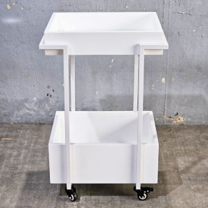 Kệ bếp di động 2 tầng 54x44x84cm gỗ cao su - hình 1