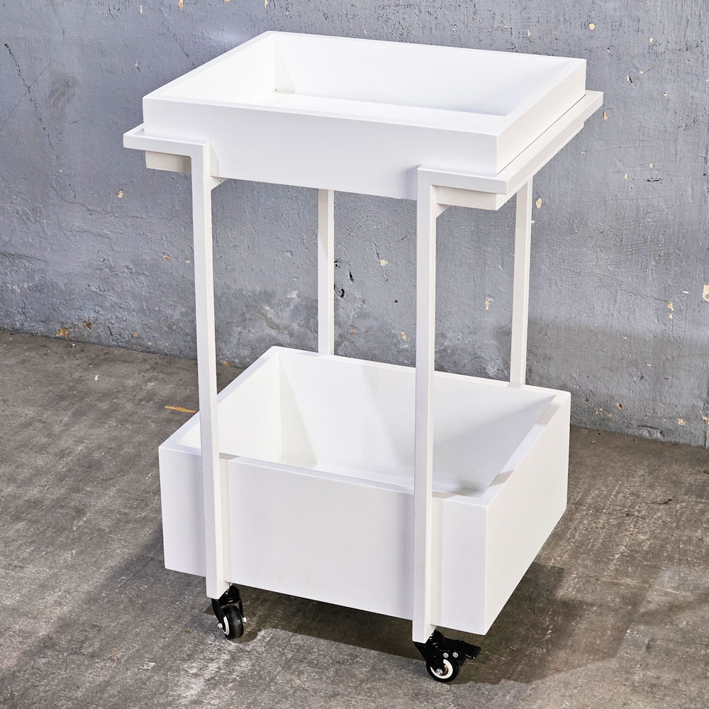 Kệ bếp di động 2 tầng 54x44x84cm gỗ cao su Kệ bếp di động 2 tầng 54x44x84cm gỗ cao su - hình 2