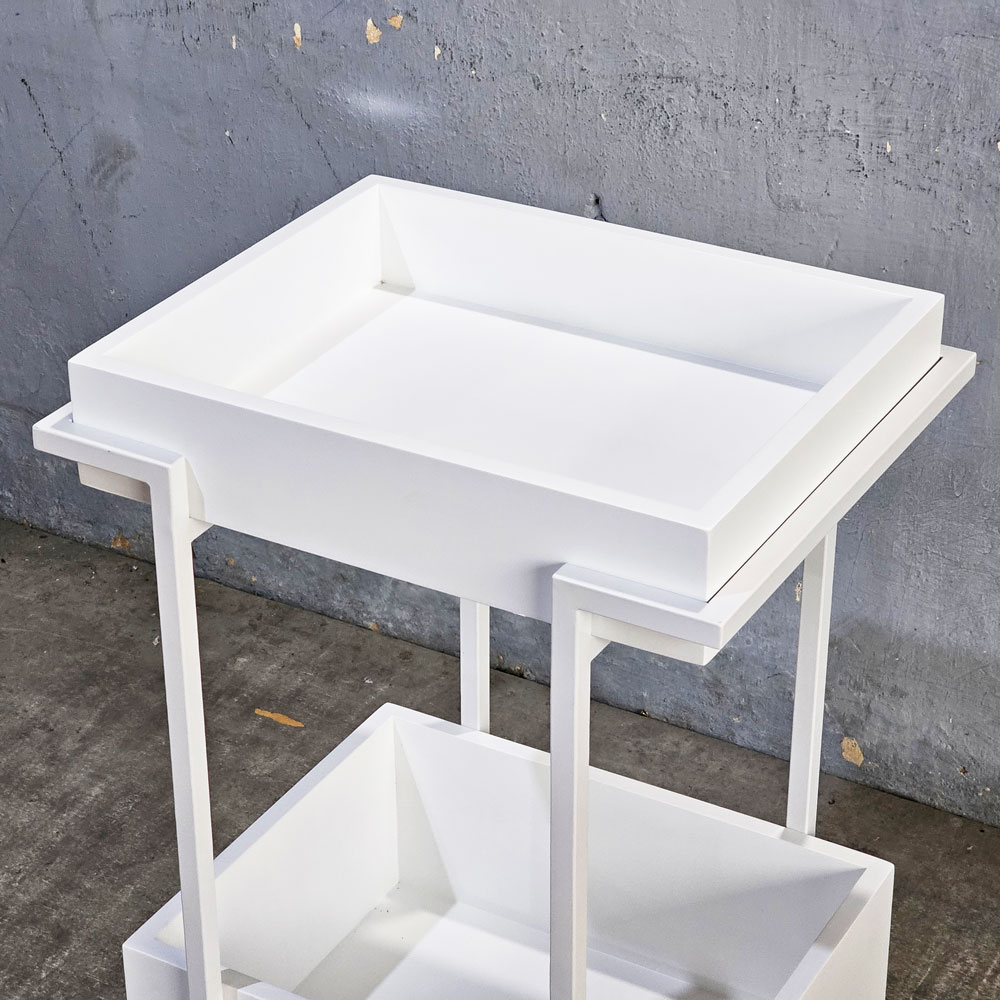 Kệ bếp di động 2 tầng 54x44x84cm gỗ cao su Kệ bếp di động 2 tầng 54x44x84cm gỗ cao su - hình 3