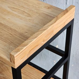 Kệ bếp di động 42x35x86cm gỗ cao su - hình 1