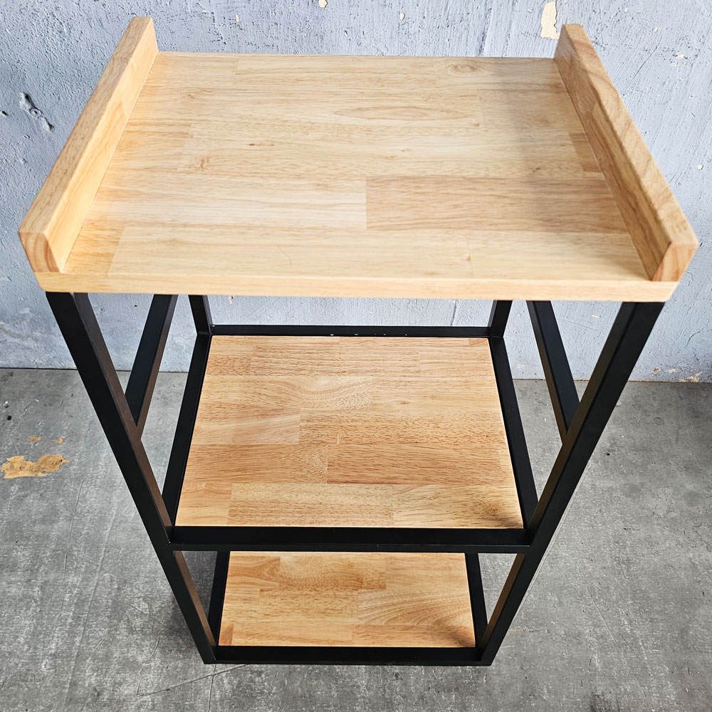 Kệ bếp di động 42x35x86cm gỗ cao su Kệ bếp di động 42x35x86cm gỗ cao su - hình 2