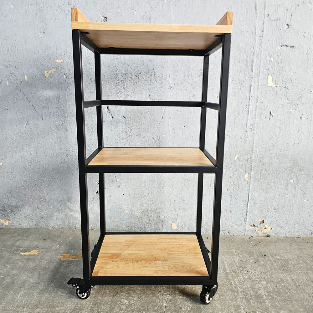 Kệ bếp di động 42x35x86cm gỗ cao su Kệ bếp di động 42x35x86cm gỗ cao su - hình 4