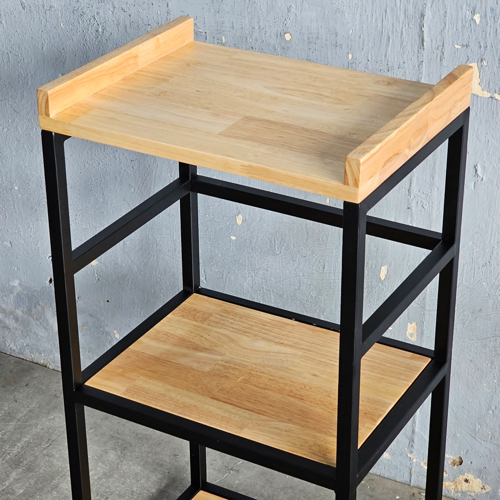Kệ bếp di động 42x35x86cm gỗ cao su Kệ bếp di động 42x35x86cm gỗ cao su - hình 5