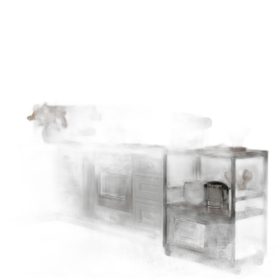 Kệ bếp di động 64x40x89cm mặt gỗ cao su