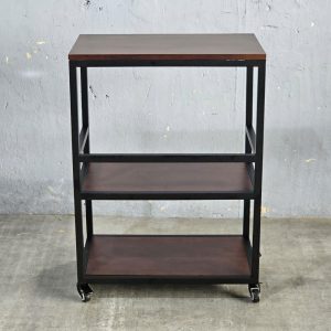 Kệ bếp di động 64x40x89cm mặt gỗ cao su - hình 1