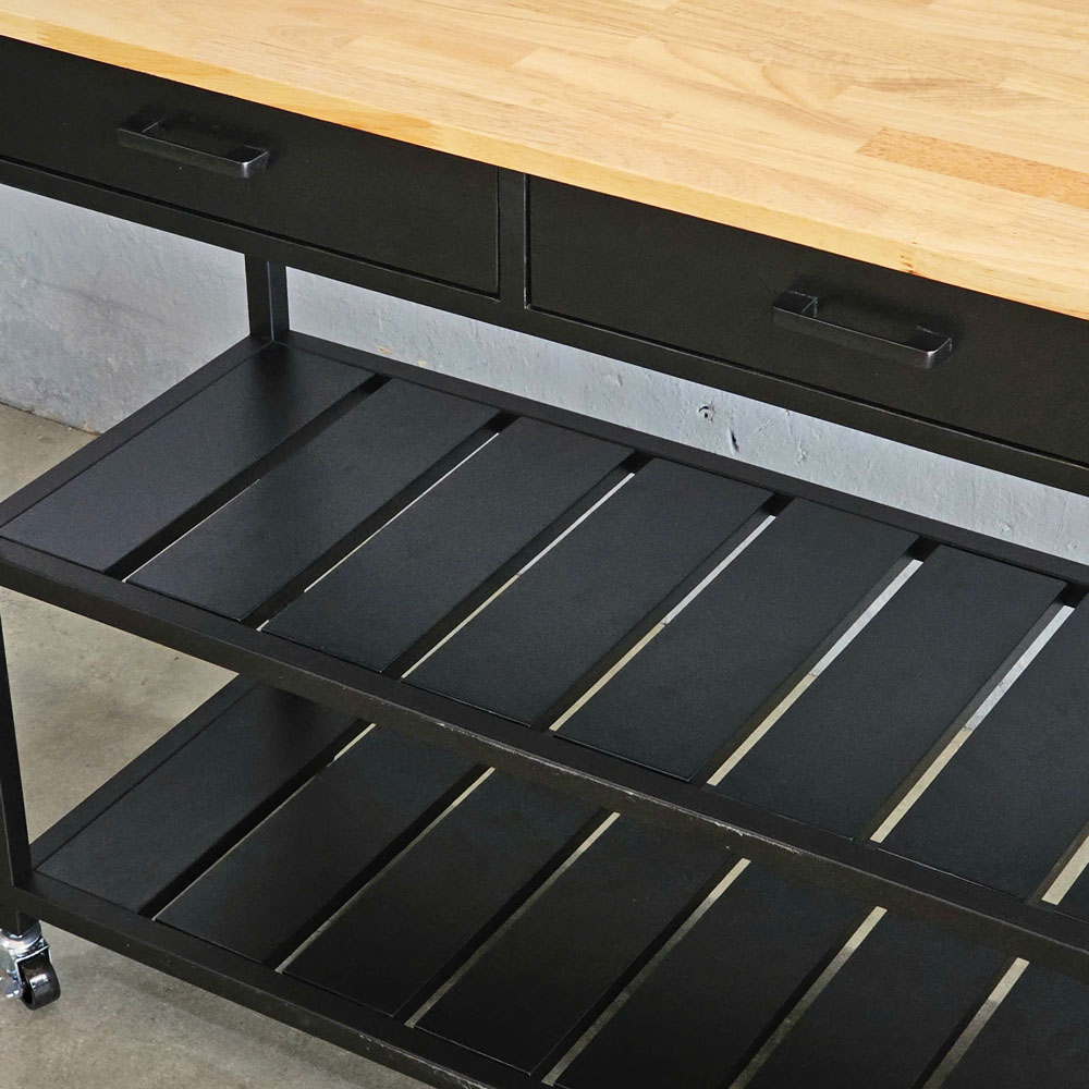 Kệ bếp di động PAXO 105x45x95 gỗ cao su Kệ bếp di động PAXO 105x45x95 gỗ cao su - hình 3