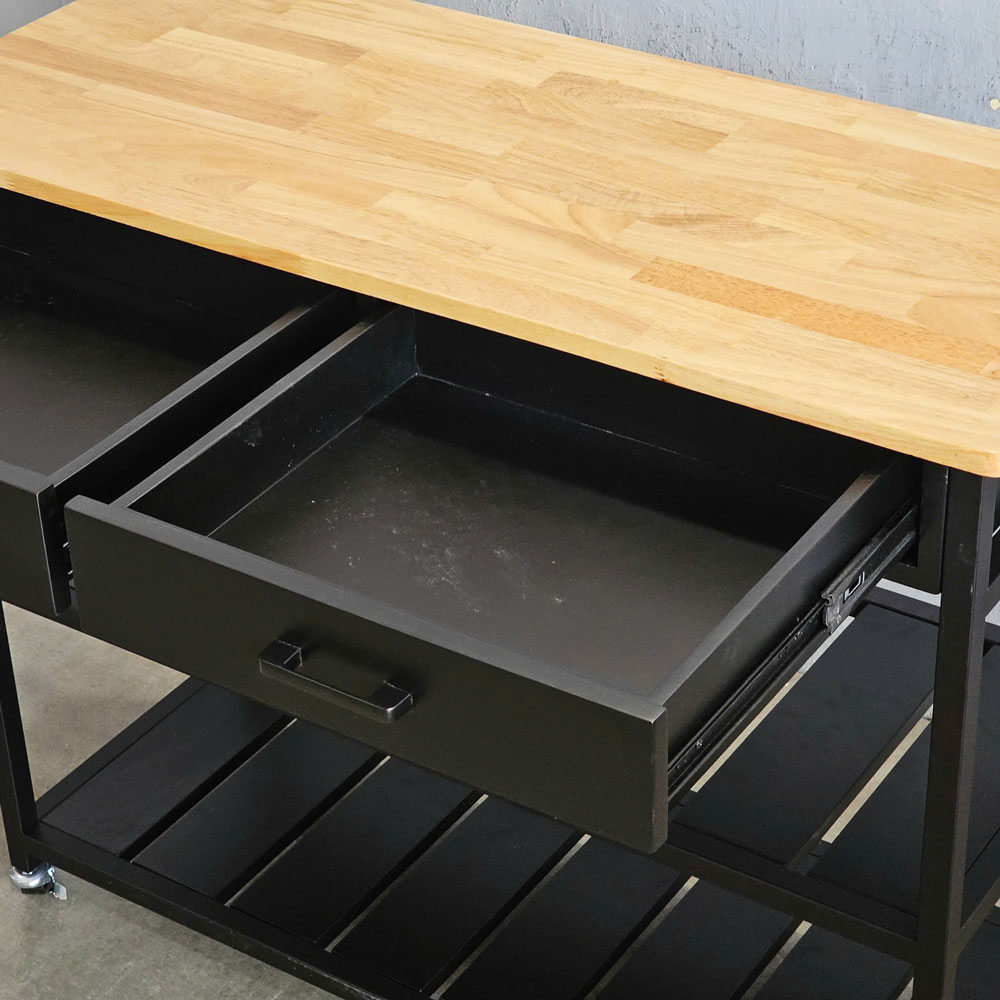Kệ bếp di động PAXO 105x45x95 gỗ cao su Kệ bếp di động PAXO 105x45x95 gỗ cao su - hình 4
