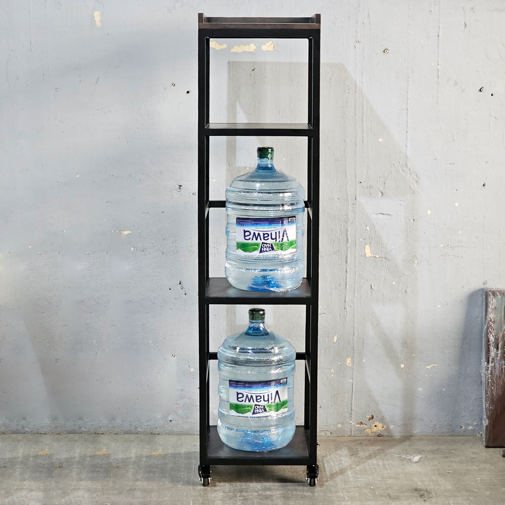 Kệ để bình nước di động 40x40x160cm gỗ cao su Kệ để bình nước di động 40x40x160cm gỗ cao su - hình 1