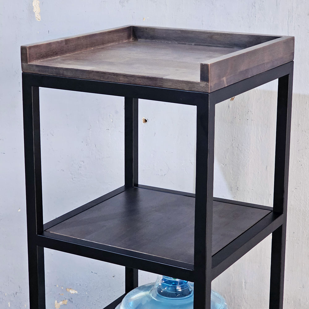 Kệ để bình nước di động 40x40x160cm gỗ cao su Kệ để bình nước di động 40x40x160cm gỗ cao su - hình 2
