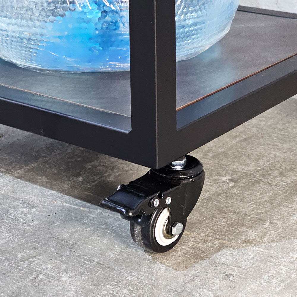 Kệ để bình nước di động 40x40x160cm gỗ cao su Kệ để bình nước di động 40x40x160cm gỗ cao su - hình 5
