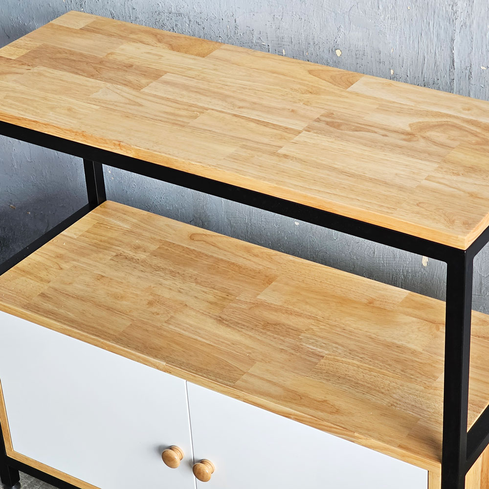 Kệ để lò vi sóng 90x35x81cm gỗ cao su Kệ để lò vi sóng 90x35x81cm gỗ cao su - hình 1