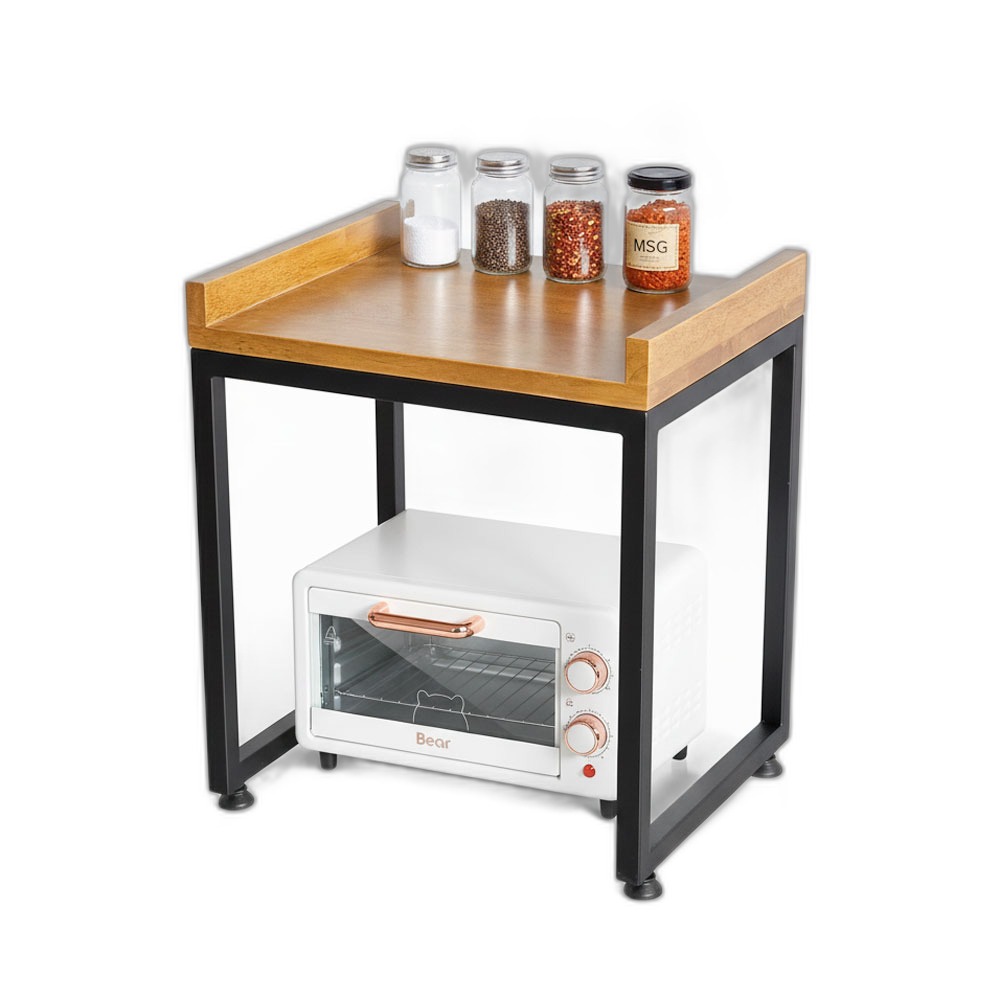 Kệ để lò vi sóng lò nướng mini 38x30x37 gỗ cao su Kệ để lò vi sóng lò nướng mini 38x30x37 gỗ cao su