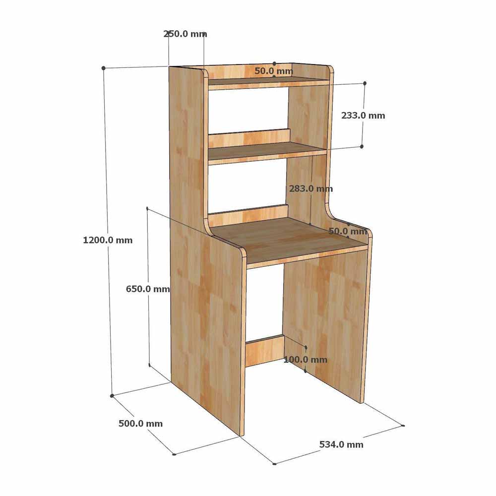 Kệ để tủ lạnh mini 50 lít 54x50x120cm gỗ cao su Kệ để tủ lạnh mini 50 lít 54x50x120cm gỗ cao su - hình 2