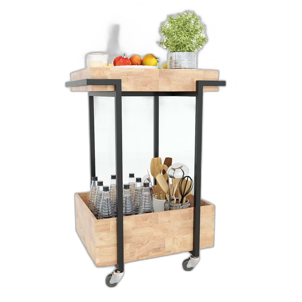 Kệ di động HOGI 2 tầng có bánh xe Kệ di động HOGI 2 tầng có bánh xe