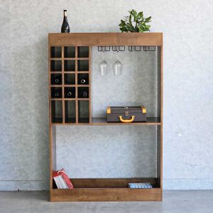 Kệ đựng rượu 100x40x150cm gỗ cao su - hình 1